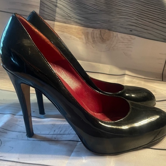 Brian Atwood Patent Leather Pump Stiletto Heels EU Sz (39) US Woman’s Sz 8 EUC - Picture 3 of 9